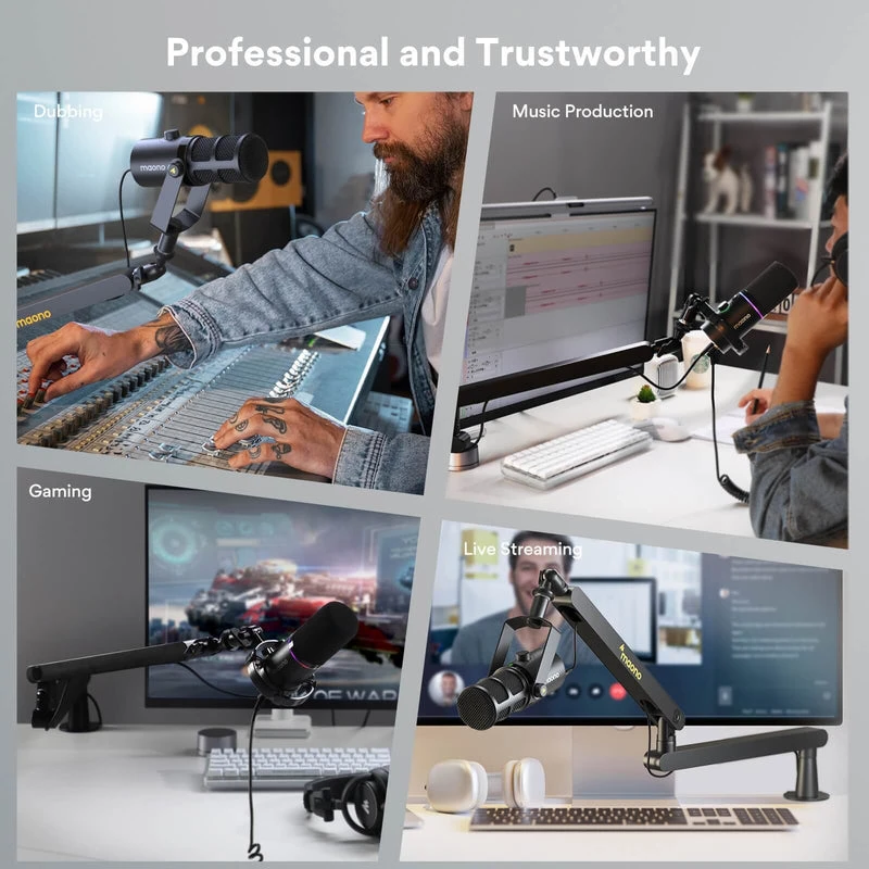 MAONO BA92 Mic Boom Arm Stand - Thumbnail 8