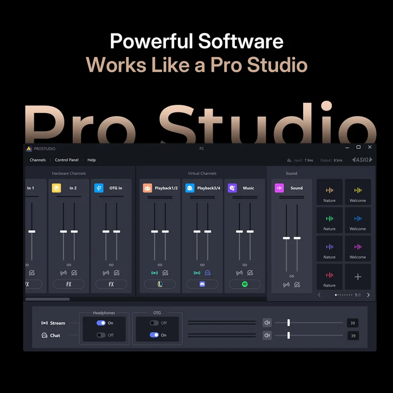 MAONO COMPLETE PODCAST STUDIO SETUP – 2× HD300 MICROPHONES + P2 AUDIO INTERFACE + 2× MH700 HEADPHONES - Thumbnail 8