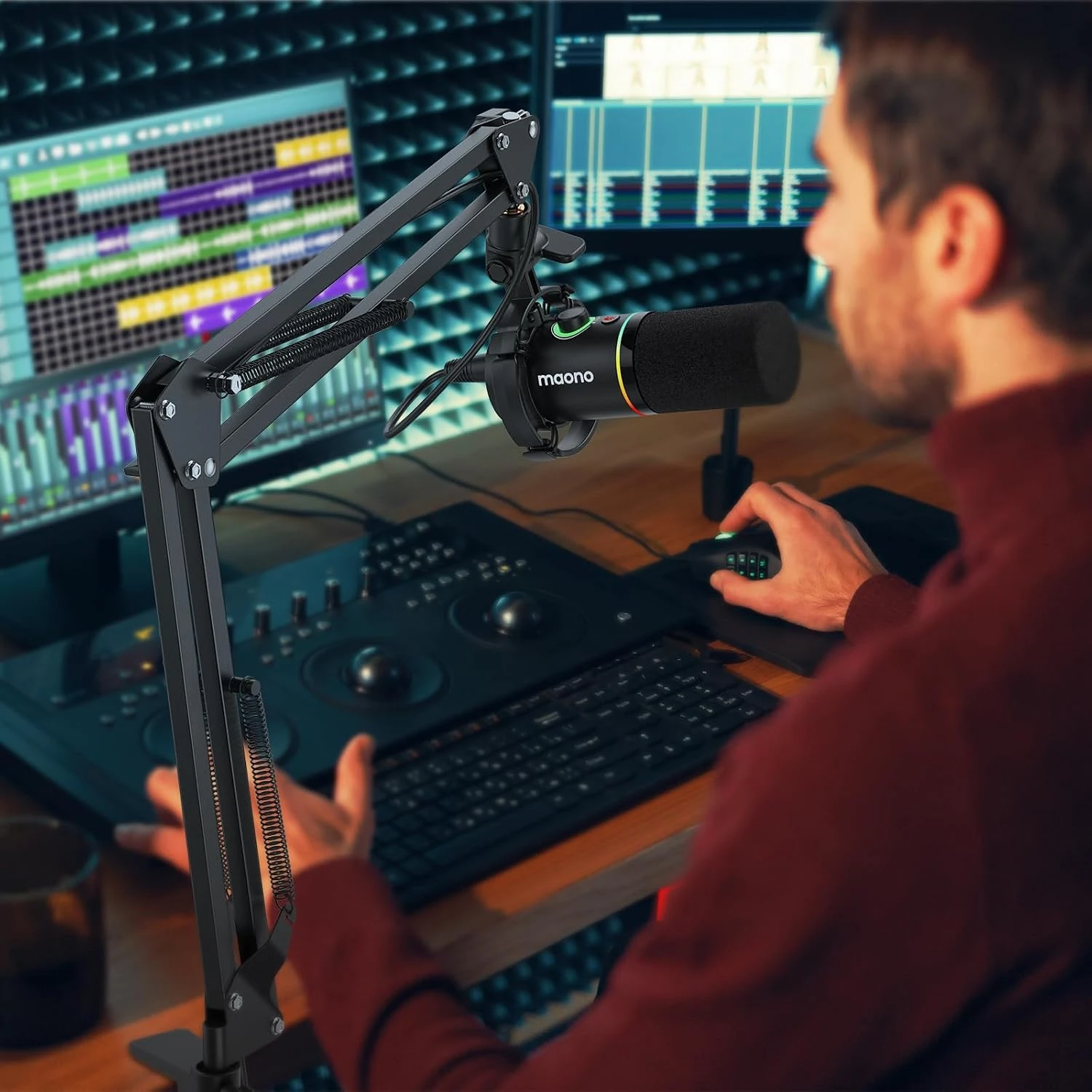 MAONO BA20 Microphone Boom Arm Stand - Thumbnail 8