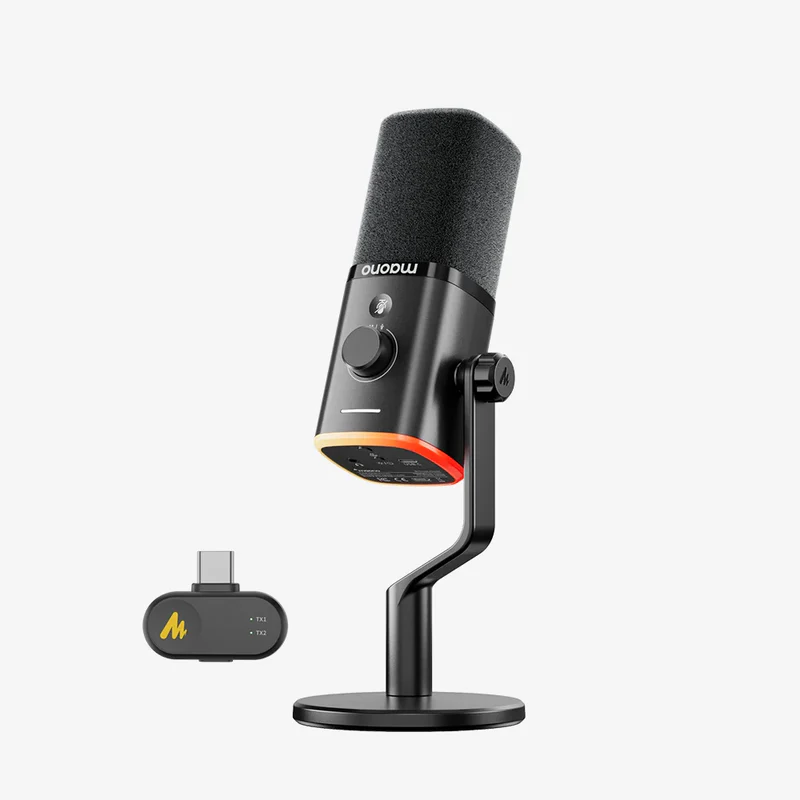 New Launch | PD100W Wireless & USB Dynamic Microphone For Game Streaming - 1