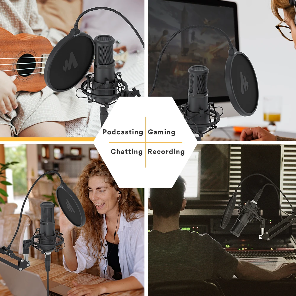 MAONO PM320 Studio Condenser XLR Microphone - Thumbnail 9