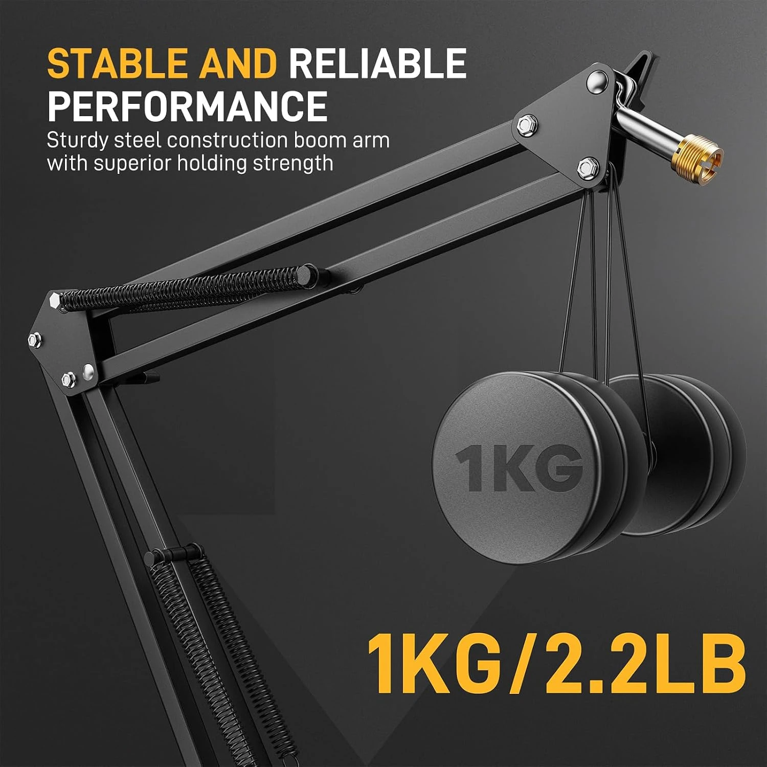 MAONO BA20 Microphone Boom Arm Stand - Thumbnail 4