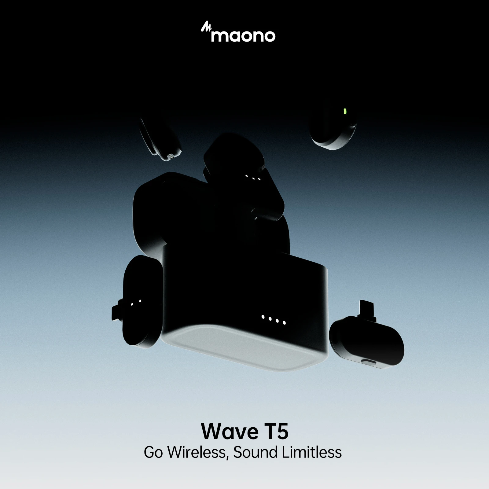 MAONO WAVE T5 PA3 TYPE-C/LIGHTNING & CAMERA RECEIVER MICROPHONE - Thumbnail 8