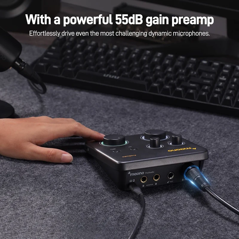 Maono PS22 Lite Audio Interface Mixer - Thumbnail 11