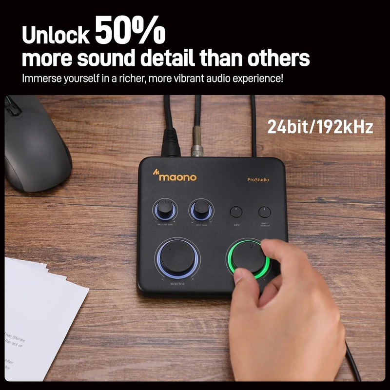 Maono PS22 Lite Audio Interface Mixer - Thumbnail 3