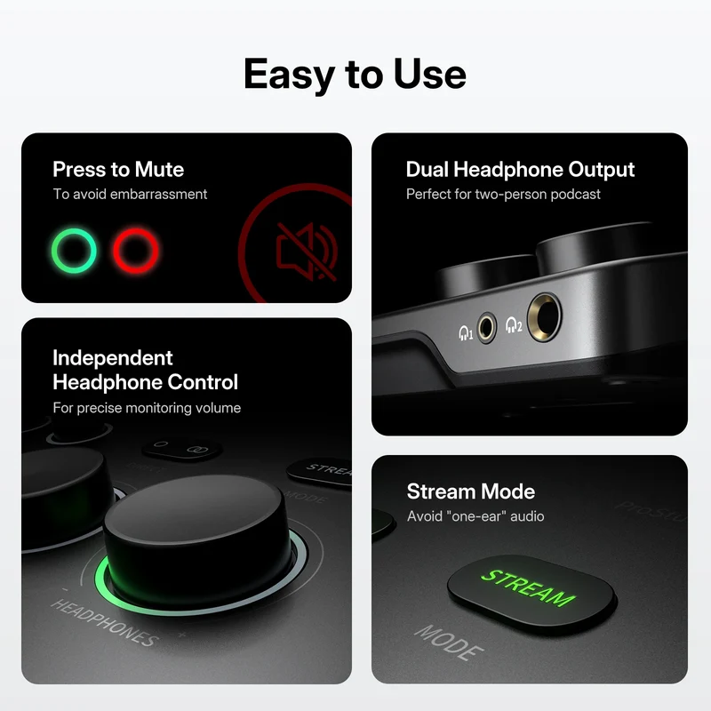 Maono P2 USB Hybrid Audio Interface - Thumbnail 5