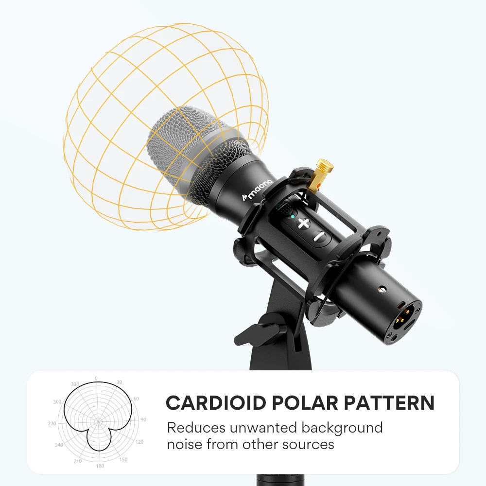 MAONO HD300 SERIES CARDIOID DYNAMIC USB/XLR MICROPHONE
