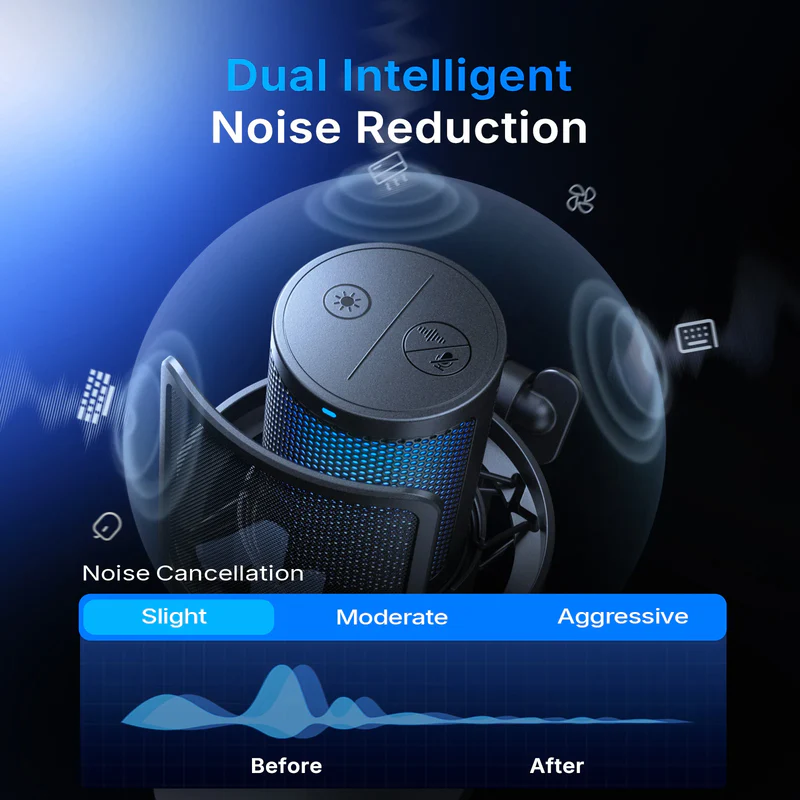 New Launch | DGM20W Wireless Gaming Microphone - Thumbnail 6