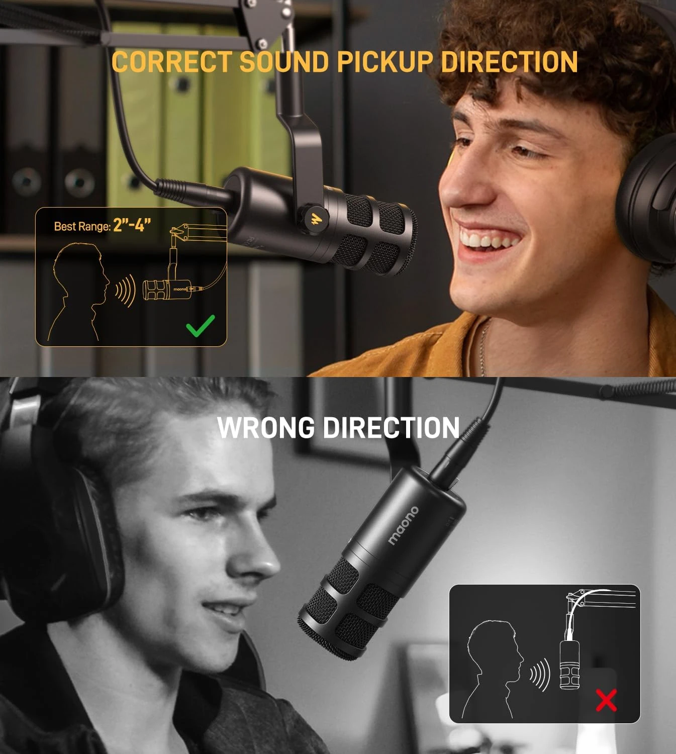 MAONO PD100 GEN 2 S USB/XLR DYNAMIC MICROPHONE  (WITH BOOM ARM STAND) - Thumbnail 6