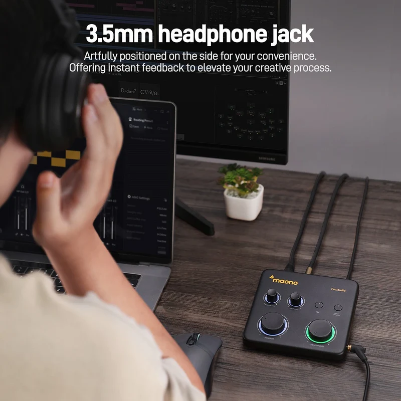 Maono PS22 Lite Audio Interface Mixer - Thumbnail 8