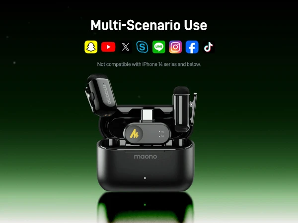 MAONO WAVE T1 MINI PC2 TYPE-C RECEIVER MICROPHONE - Thumbnail 5