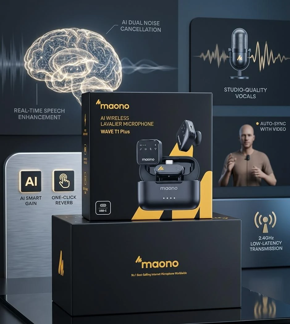 MAONO WAVE T1 PLUS PC2 MICROPHONE - Thumbnail 3