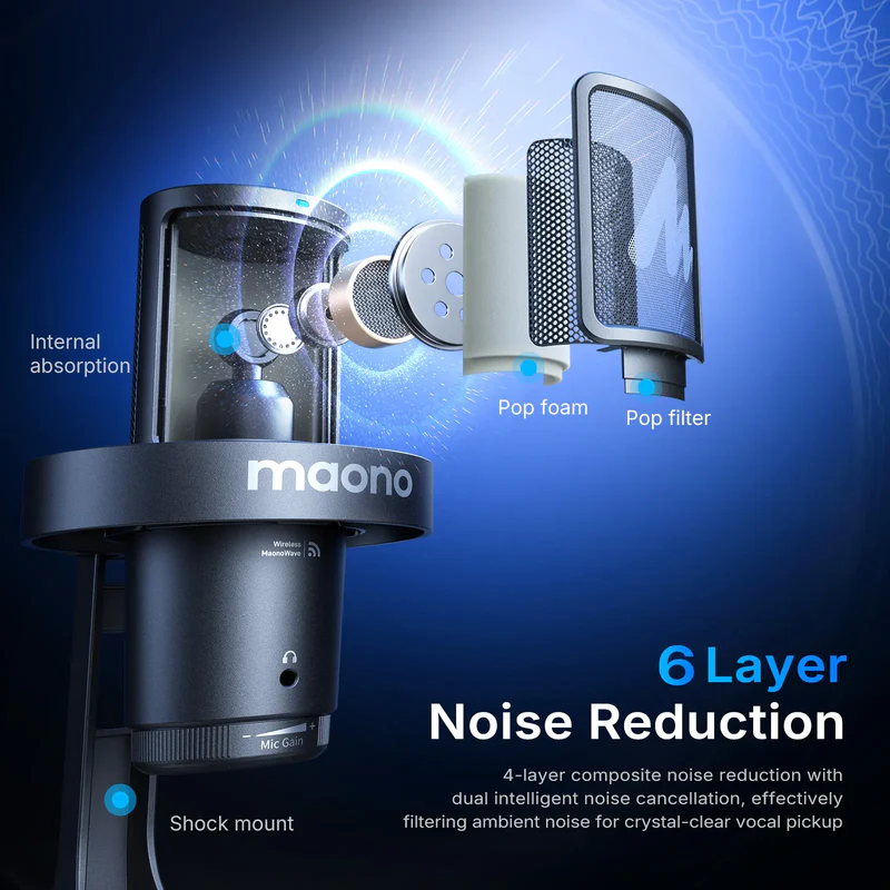 New Launch | DGM20W Wireless Gaming Microphone - Thumbnail 5