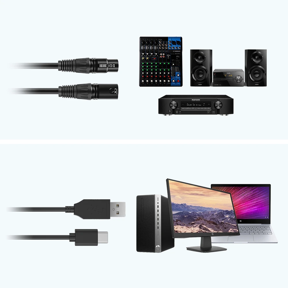 MAONO HD300 SERIES CARDIOID DYNAMIC USB/XLR MICROPHONE - Thumbnail 12