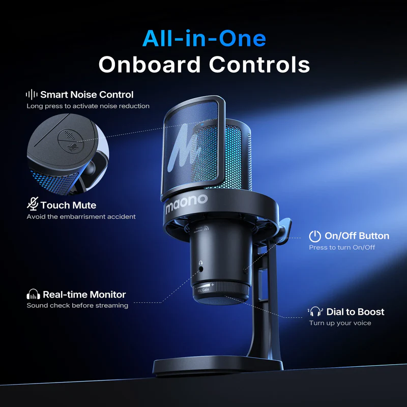 New Launch | DGM20W Wireless Gaming Microphone - Thumbnail 4